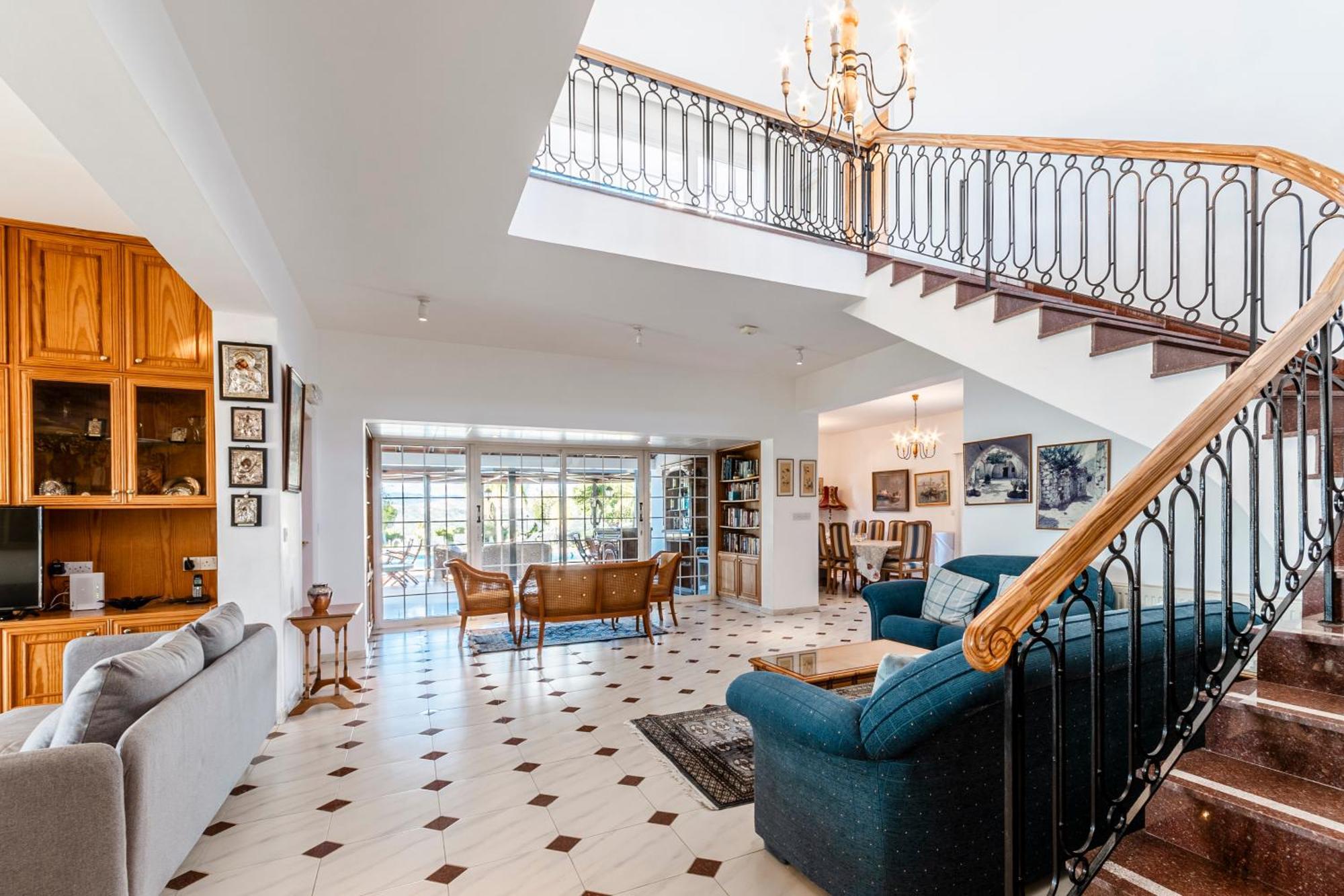 Mountain View 6 Bed Mansion With Private Padel Court, Pool & Gym * Larnaca